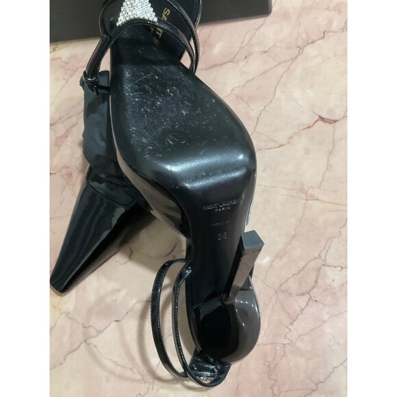 Saint Laurent Anouk Ankle Strap Pumps in Nero 38 With Box Womens High Heels - Picture 11 of 16